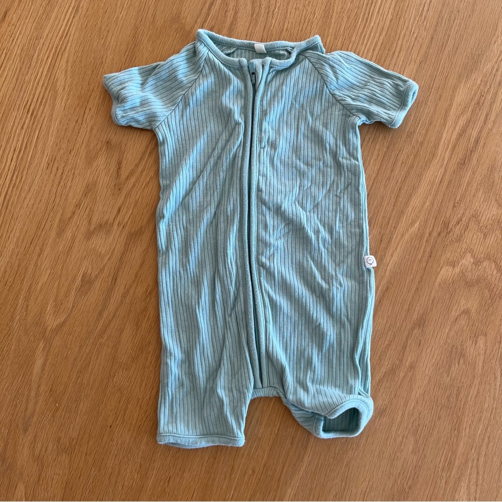MORI baby zip up shortie pajama